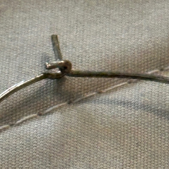 3/$15 Wine glass tag – stainless steel hoop, purple/mocha beads, soccer charm - Picture 9 of 11